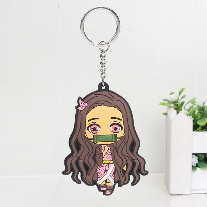 soft pvc 4 5,5-16 см Kimetsu no Yaiba акриловый демон убийца Kimetsu no Yaiba брелок Tanjirou Nezuko Kamado фигурка на акриловой подставке Рождество - Цвет: soft pvc 4