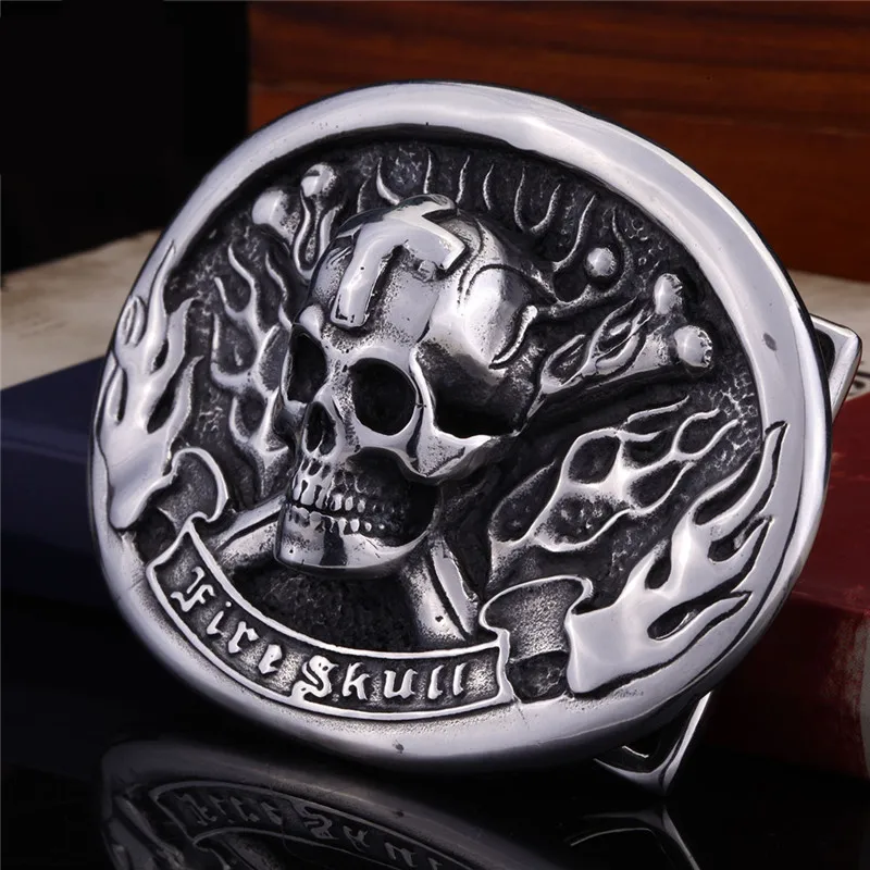 Для мужчин 'пряжка на ремешке череп полые пряжка для плотника механик ковбой и