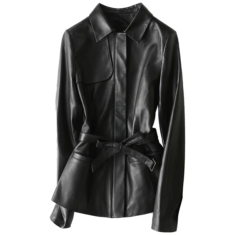 Замшевая куртка из натуральной овечьей кожи Сезон весна осень Женская