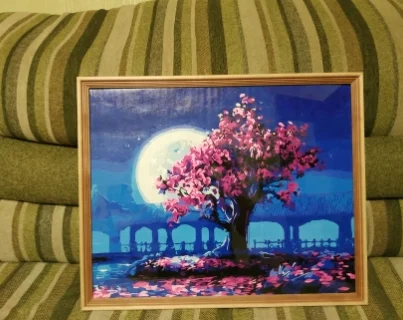 Peach Pavilion DIY easy Painting By Numbers Kits abstract diy color paint by number kits oil painting set Art Crafts | Дом и сад