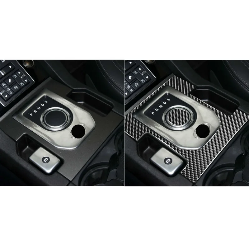 

Fit For Land Rover Discovery 4 2010-2016 Carbon Fiber Central Control Gearbox Knob Decoration Interior modification