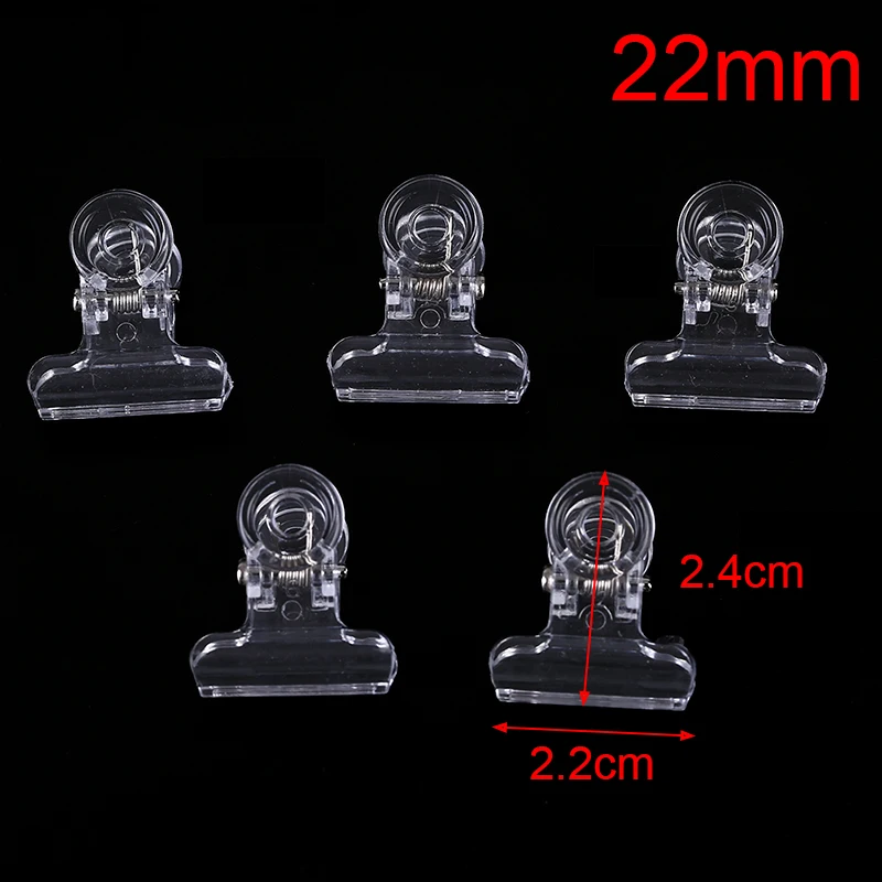 5 шт. прозрачные пластиковые зажимы для завязывания мушек инструменты фиксации 22