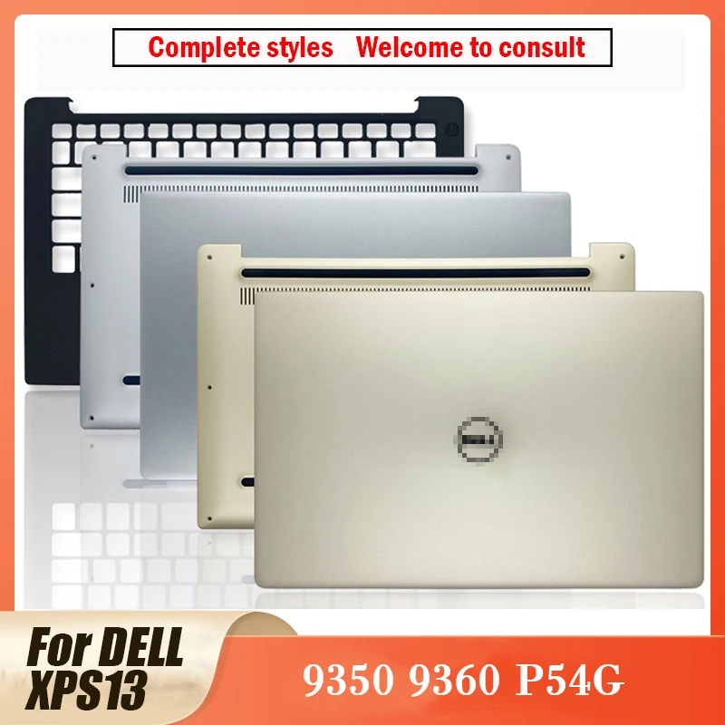

NEW For DELL XPS 13 9350 9360 P54G Laptop LCD Back Cover/Front bezel/Hinges/Palmrest/Bottom Case 0V9NM3 0114PC 043WXK 057JH8