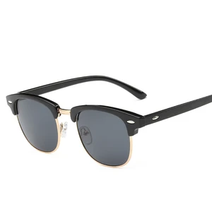 Men's Sunglasses UV400 Fashion Semi Rimless Frame Vintage Brand Designer Shades Rays Sun Glasses for in USA (United States)