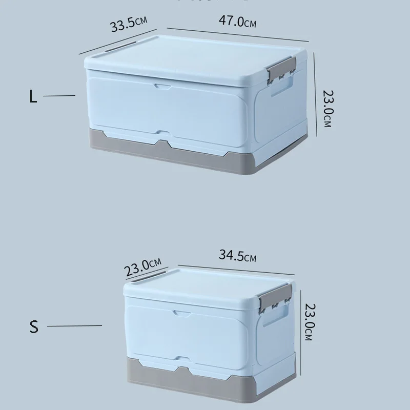 

Plastic Sundries Storage Box Foldable Car Boot Storage Box Toy Books Household Box Home Organizer Storage Basket