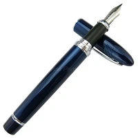 duke fountain pen 911 dark blue big shark shape full metal iridium medium nib writing gift pen for office school home