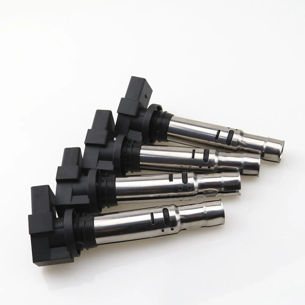 FHAWKEYEQ 4 x катушки зажигания двигателя для VW Caddy Beetle Polo Golf Touran Scirocco Passat сиденье Jetta 09 12