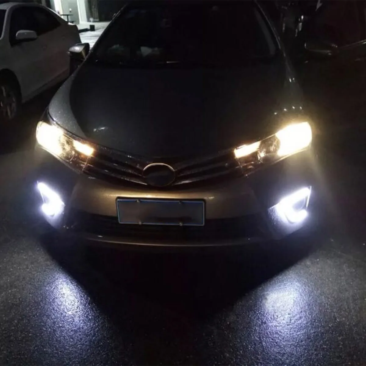 Автомобильный светодиодный дневной ходовой светильник с поворотом для Toyota Corolla Drl передний бампер противотуманная фара мигалка аксессуары крышка