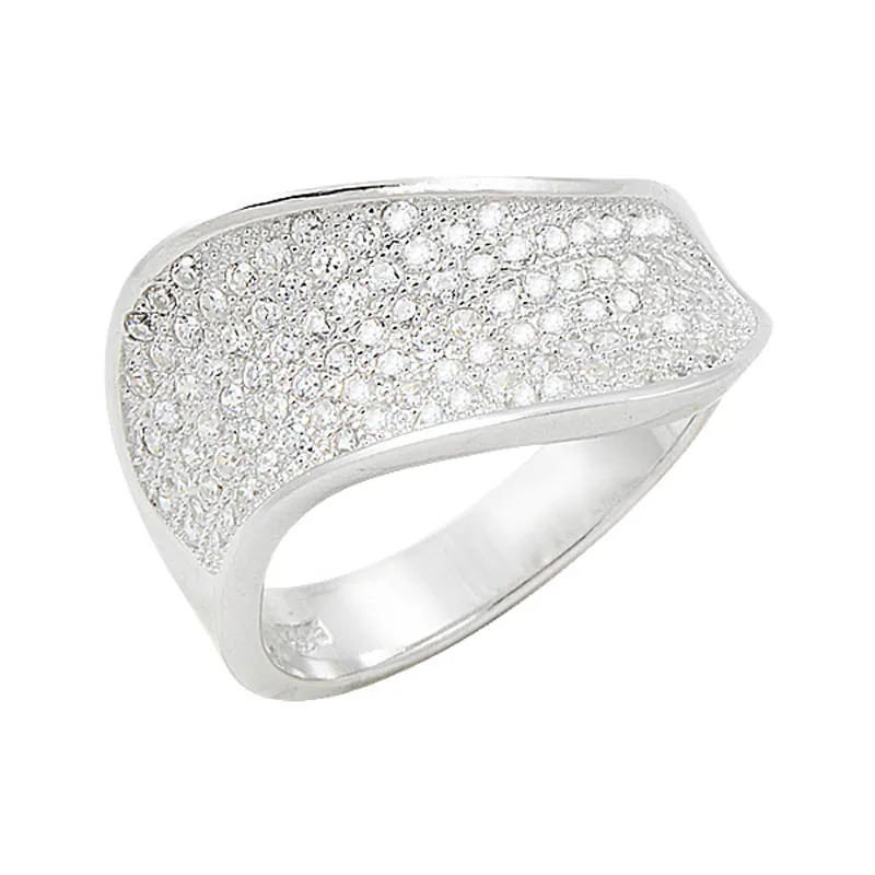 

Silverlina Silver Zircon Stone Ring