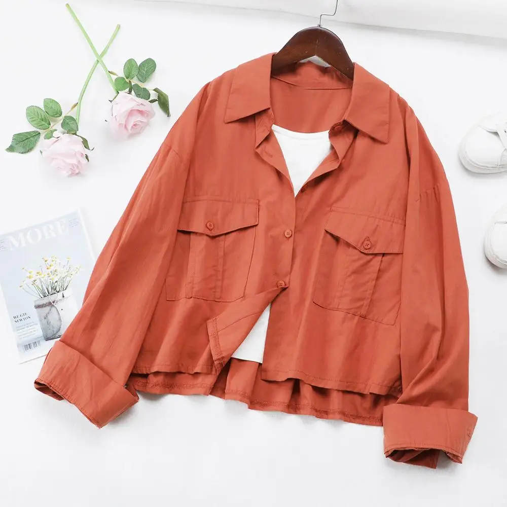 Весенне-летний винтажный хлопковый офисный Женский блейзер с длинным рукавом