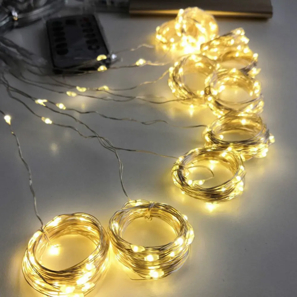 

3Meters LED String Lights USB LED Curtain Light Fairy Festoon With USB Remote Control Curtain Waterfall Light Christmas Decor