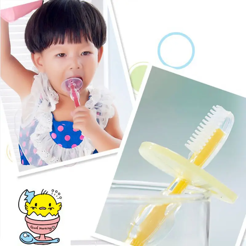 

1pc Silicone Kids Teether Training Toothbrushes For Children Baby Toothbrush Infant Newborn Brush Tool