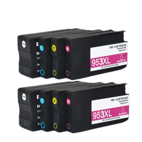 2 SET 4PK совместимый чернильный картридж 953 953XL для hp pro 7740 8210 8218 8710 8715 8718 8719 8720 8725 8728 8730 8740 принтер для hp 953 - Цвет: 2 SET