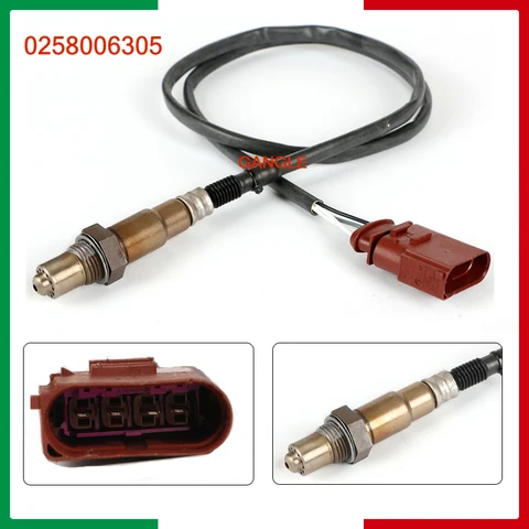 4-проводной лямбда-датчик кислорода для AUDI A6 A4 1,8 T 2,0 SKODA SUPERB VW PASSAT SEAT OEM 0258006305 0258006306 058906265 в - изображение