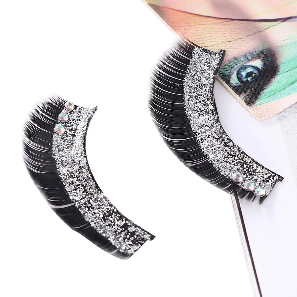 1 пара натуральных длинных густых накладных ресниц накладные ресницы с