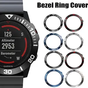 Чехол-рамка для смарт-часов Garmin Fenix 5x 5xPlus 3 3HR из нержавеющей стали с защитой от царапин