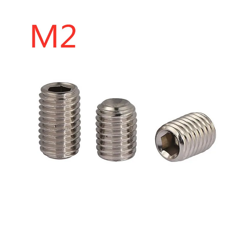 M2 DIN916 набор винтов с шестигранной головкой из нержавеющей стали SUS304 |