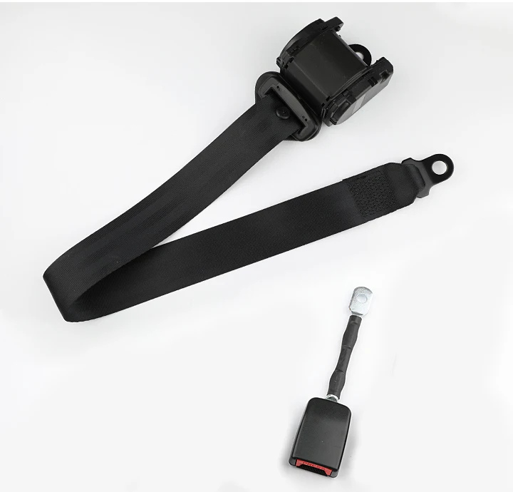 

Safety 3 Point Inertia Seat Belt Kit Safety Bolted Seat Belt Car Auto Bus Truck Van Taxi Interior Accessories Black Durable 2.7M