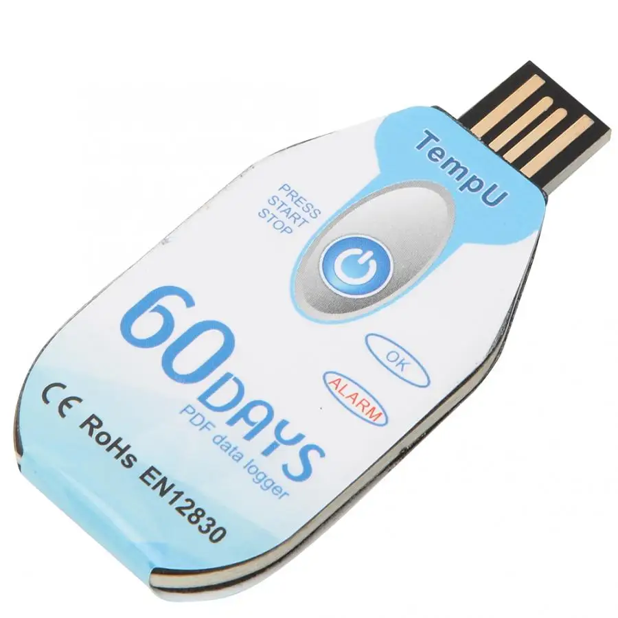 Простой портативный регистратор данных о температуре одноразовый USB Регистратор