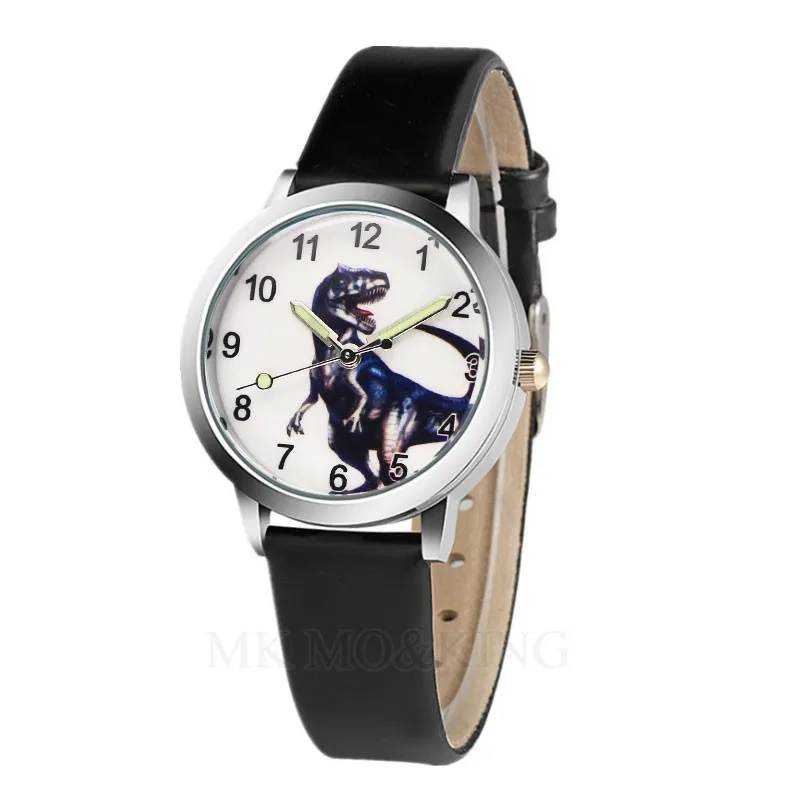 

New Arrival Fashion Children's Kids WristWatches Student Girls Cute Clock Leather Dinosaur Dial Watch Relogio Kol Saati