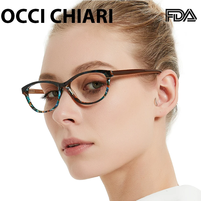OCCI CHIARI брендовые дизайнерские очки защита от излучения по рецепту линзы Nerd медицинские женские оптические