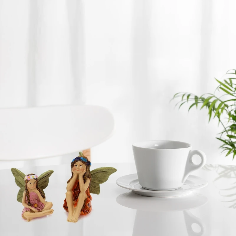 

6 Pcs Fairy Garden Miniature Figures DIY Resin Crafts Micro Landscape Decoration Ornament