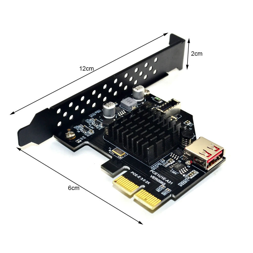 

USB 3.1 Front Type-E Expansion Card 20PIN PCI-E 4X 8X 16X 10Gbps Adapter Raiser Card ASM3142 Win XP/7/8/10/LINUX