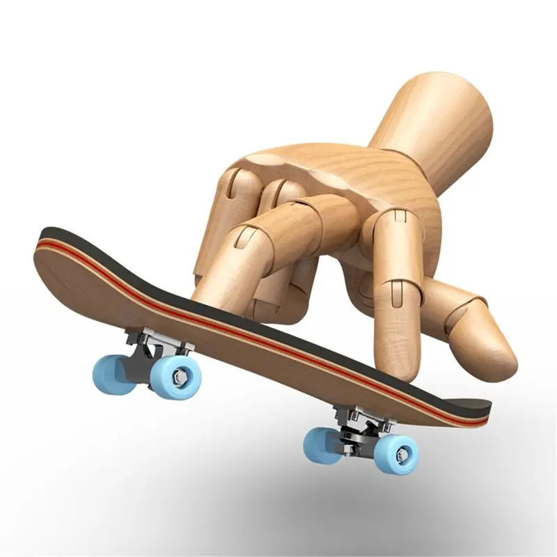 

Five-layer Maple Finger Skateboard,Finger SkateBoard Wooden Fingerboard Toy Professional Stents Finger Skate Set Novelty Childre