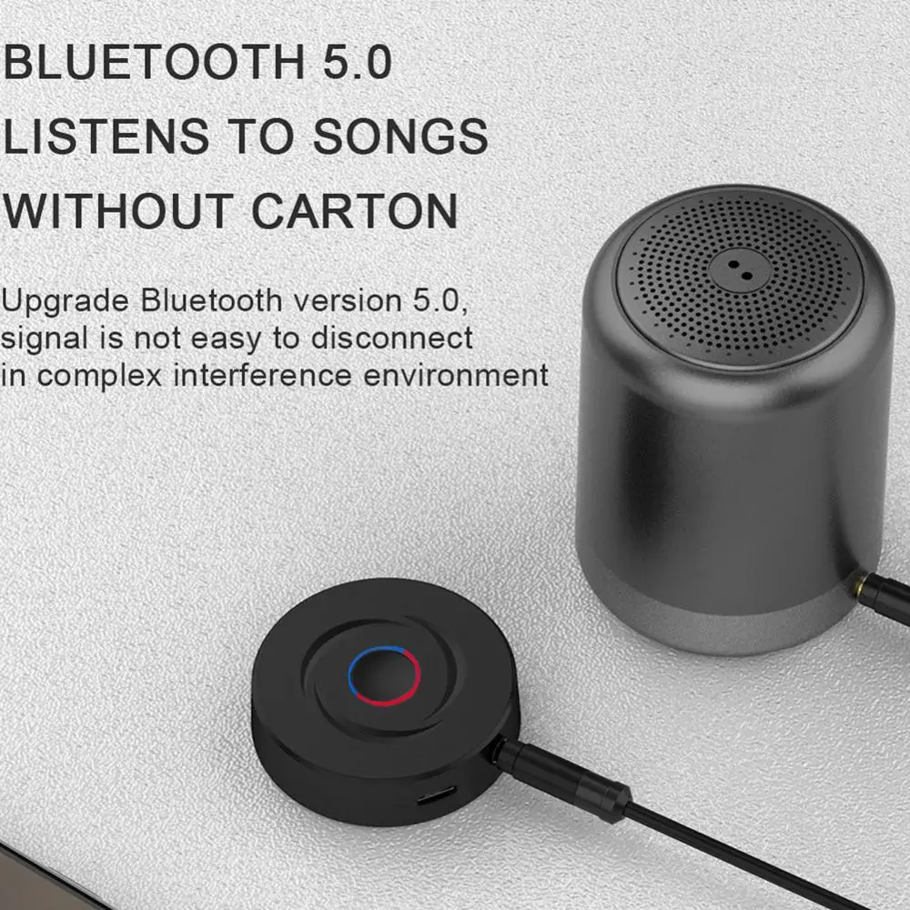 Bluetooth 5 0 аудио адаптер приемник и передатчик 2 в 1 с 3 мм AUX порт для автомобиля дома
