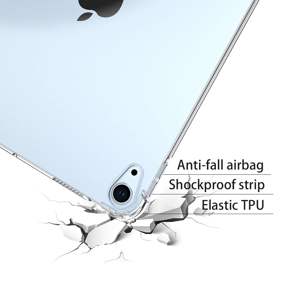 Противоударный силиконовый чехол для Apple iPad Air 4 5 10 9 7-го 8-го 9-го поколения 2 гибкий