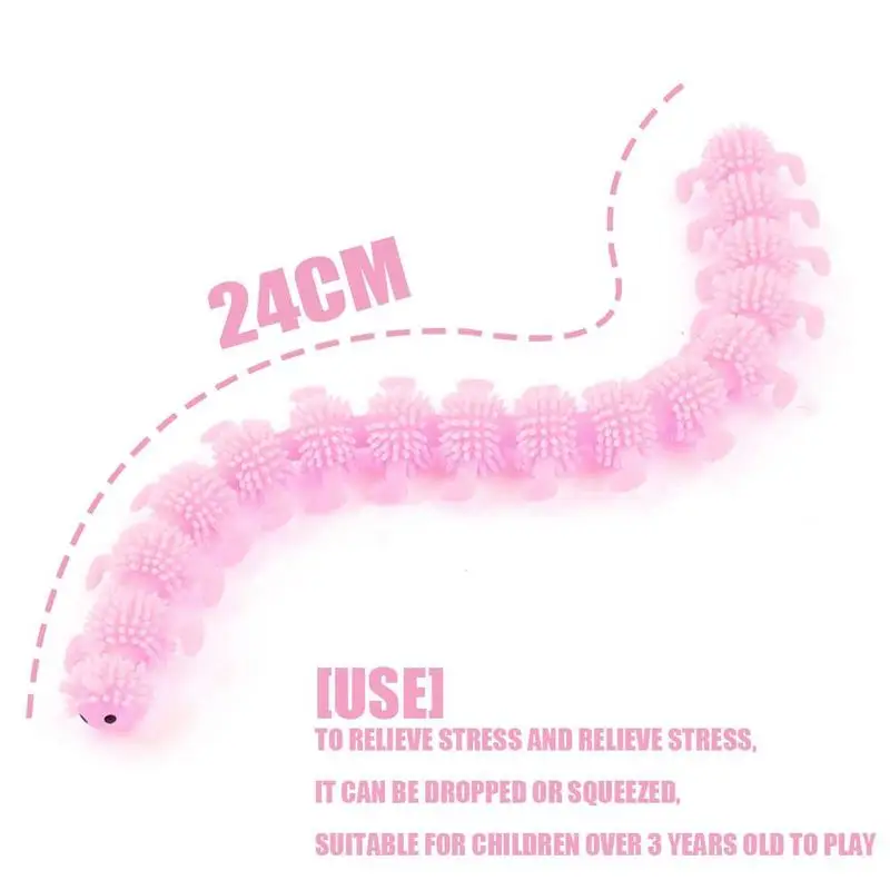 

16 Knots Caterpillar Relieves Stress Toy Physiotherapy Personalized Stress Fidget Toys Funny Releases Toys For kids Gift C9O8