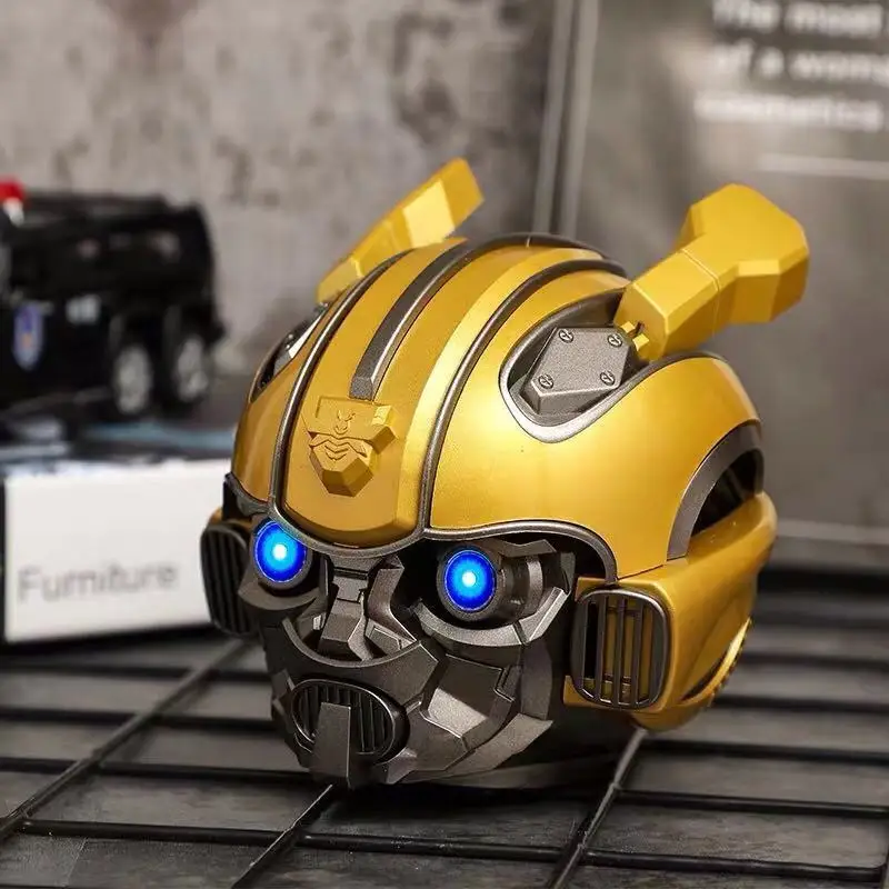 Новые Трансформеры Bumblebee Беспроводная Bluetooth Колонка робот золотые басы аудио FM