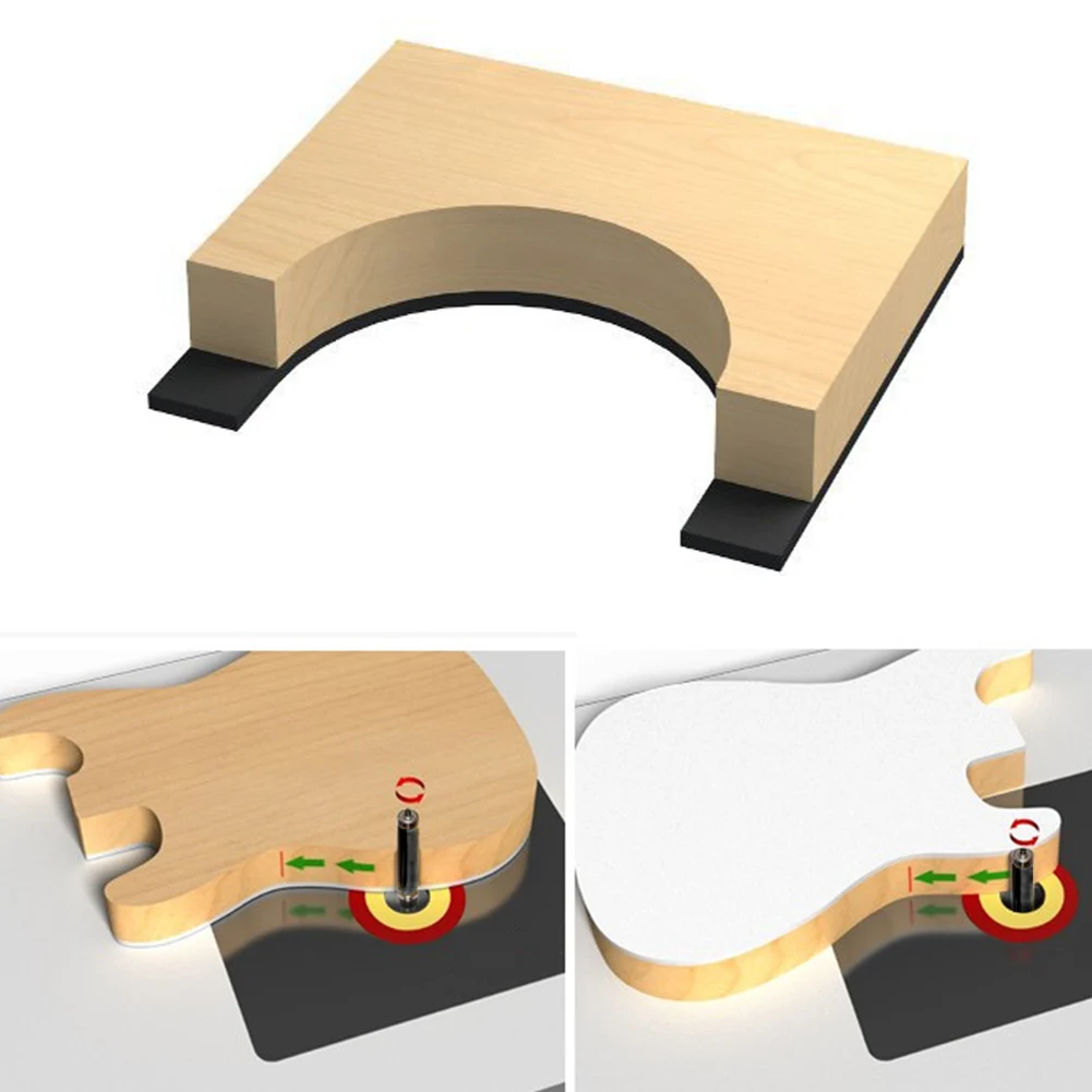 

Woodworking Tool Straight Top & Bottom Milling Cutter Carbide Alloy 1/4'' Shank Double Bearing Trim Router Bit