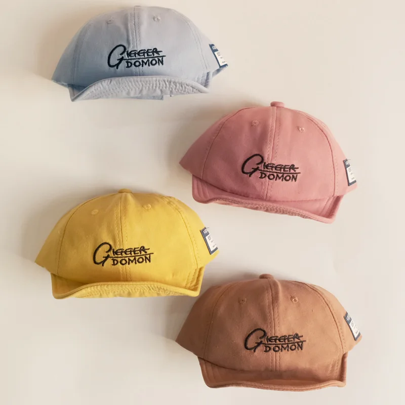 

Spring Summer Baby Baseball Caps Cotton Letter Pattern Kids Boys Girls Outdoor Sun Hats