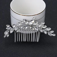 floralbride handmade rhinestones crystal bridal hair comb wedding headpieces hair accessories bridesmaids women hair jewelry