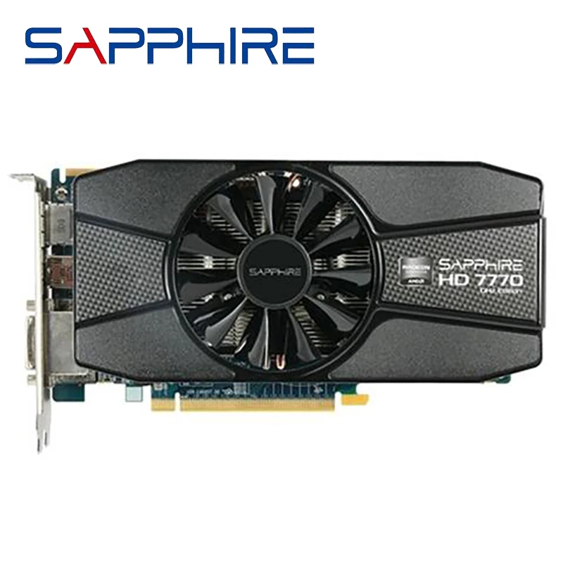 

SAPPHIRE Radeon HD 7770 1GB Graphics Cards GPU For AMD HD7770 1G GDDR5 Video Cards PC Computer Gaming HDMI PCI-E X16 Used