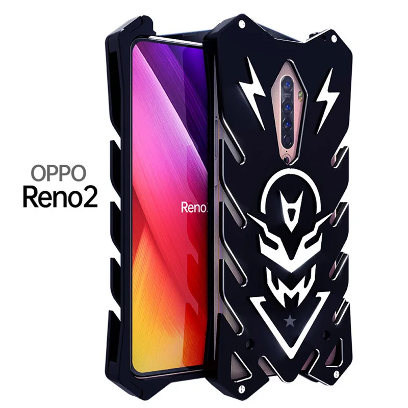 

Роскошный чехол для OPPO Reno 2 Zimon, новый сверхпрочный металлический алюминиевый чехол для телефона Thor, чехол для OPPO Reno 2