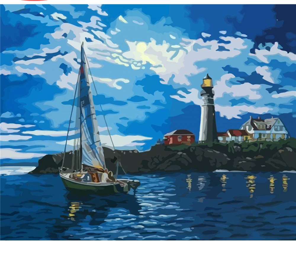 

CraftArtGo картина по номерам пейзаж рисунок на холсте Ручная роспись подарок алмазов картина по номерам водопад комплекты, украшение для дома