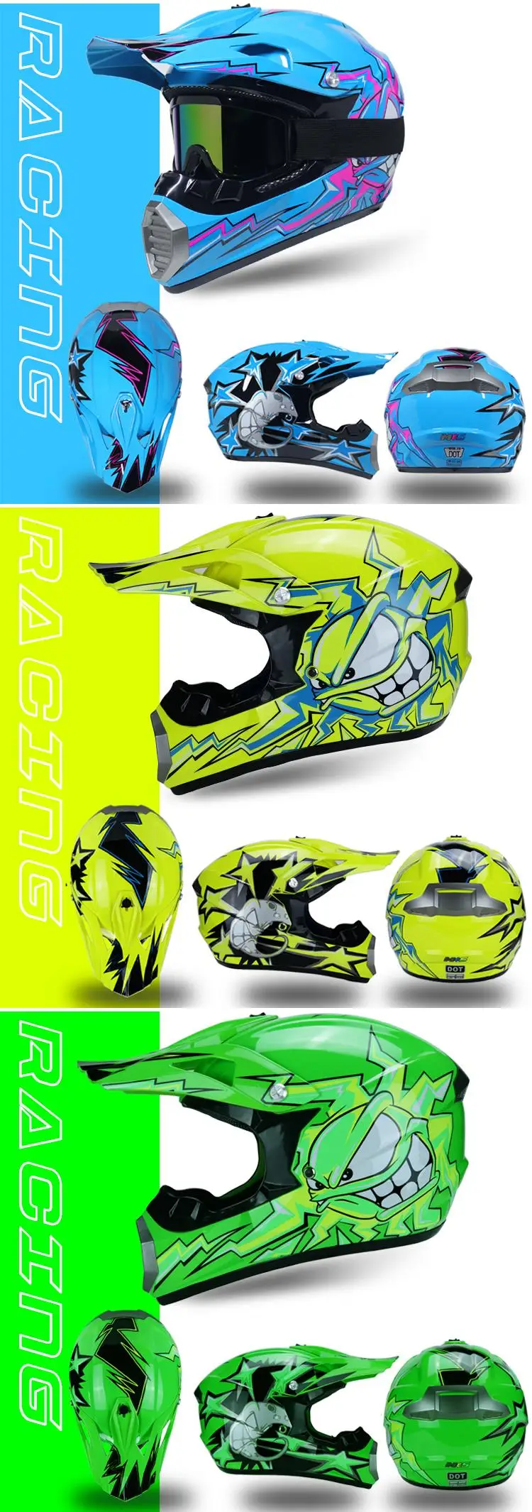 Мотоциклетный шлем для мотокросса Cascos Para Moto внедорожный мотоциклетный Abs для мужчин и женщин в горошек