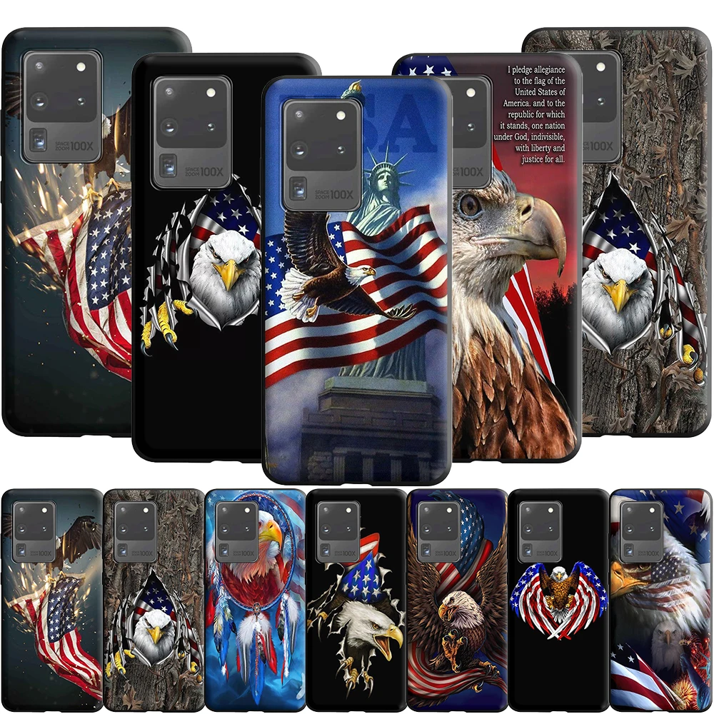 Американский орел флаг США чехол для Samsung Galaxy A5 A6 A9 M11 M21 M31 S21 S21S S30 Plus Ultra M51 A02 A12 A32 A52