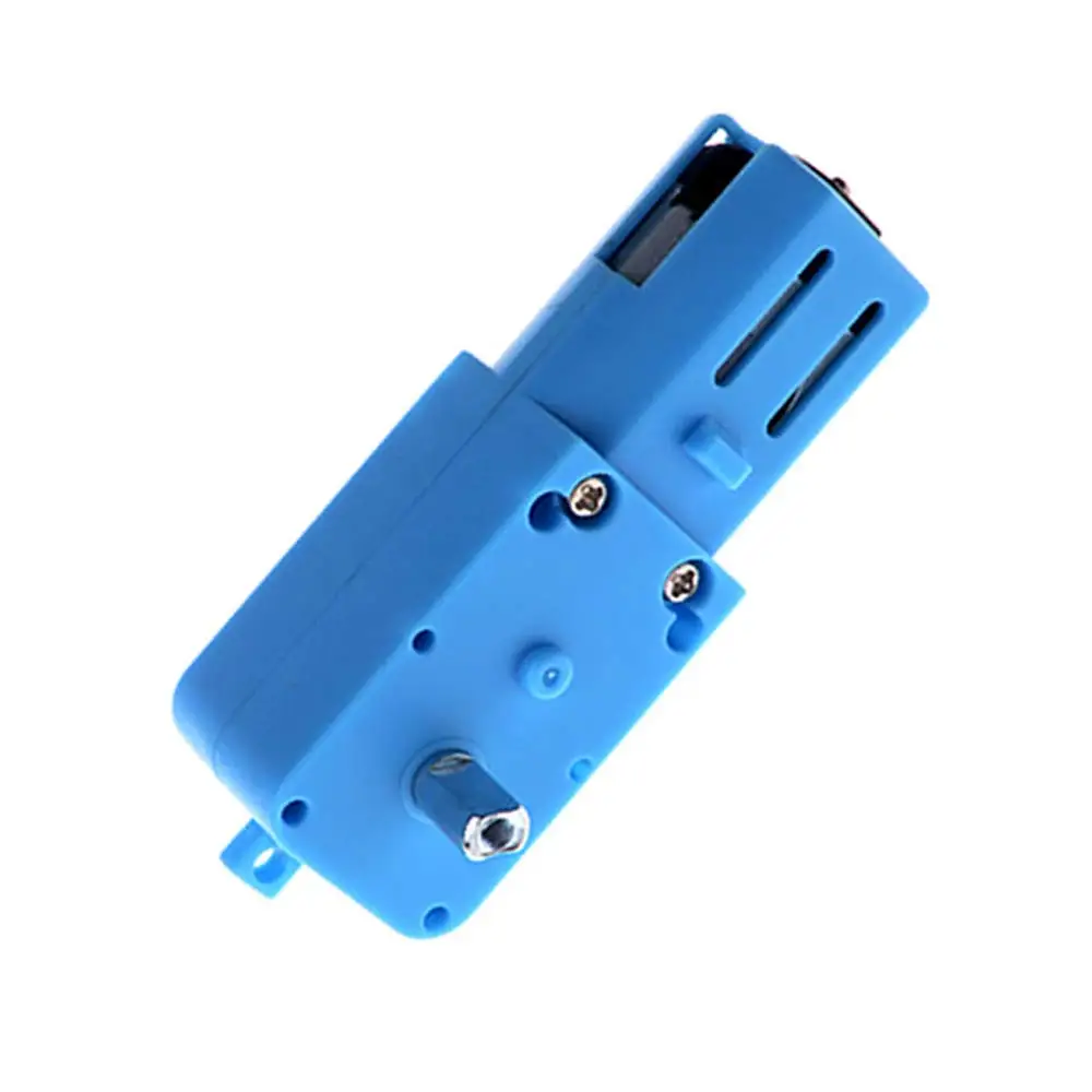 

DC 3V-6V 1:90 Metal Gear Motor All Metal/Half Metal Single Axis Gear Motor Robot Intelligent Vehicle Speed Reducer TT Motor Blue