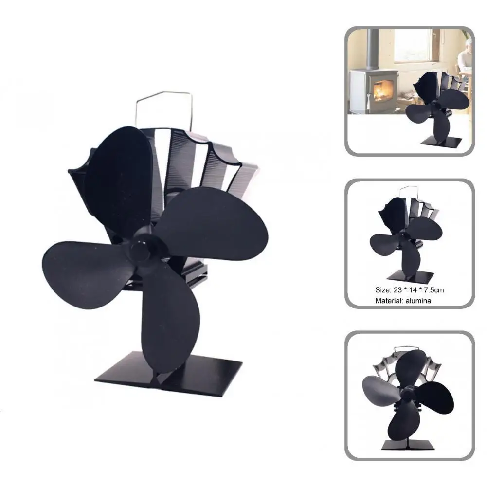 

Anti-scratch Easy Installation Saving Fuel 4 Cutter Fireplace Fan for Factory