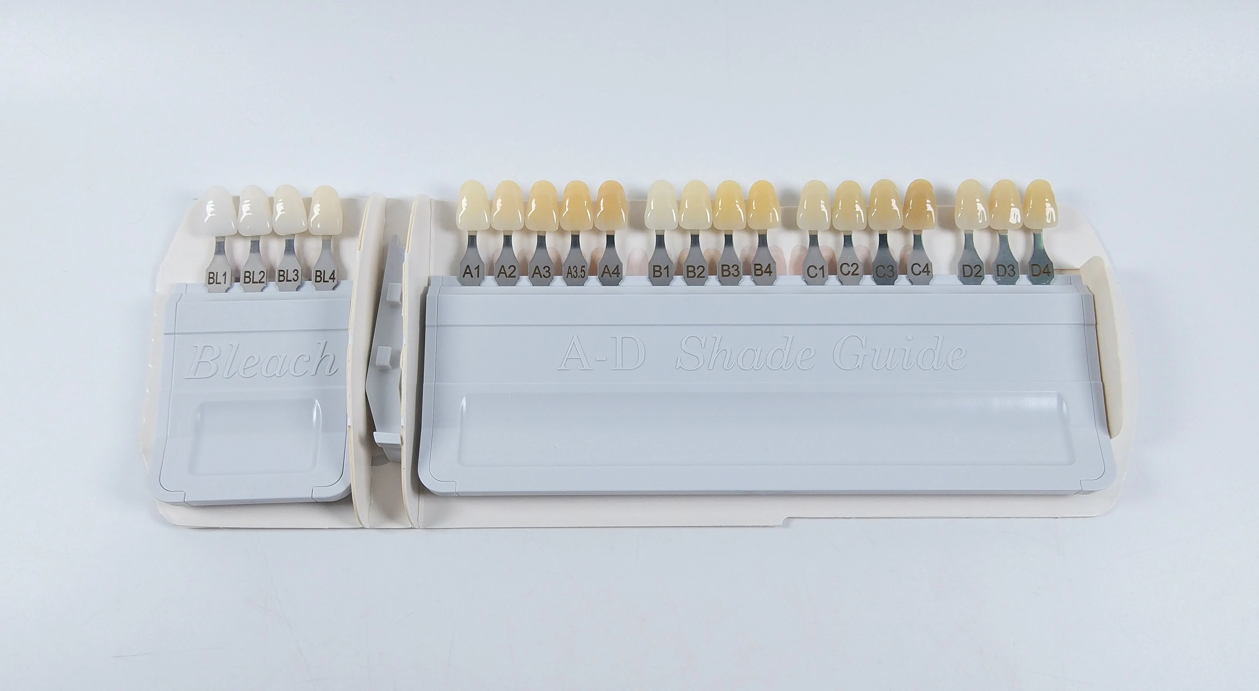 Dental Teeth A-D Shade Guide Ivoclar Vivadent Porcelain Material 20 Color Chart Teeth Bleach Board Plate Whitening VITA Based