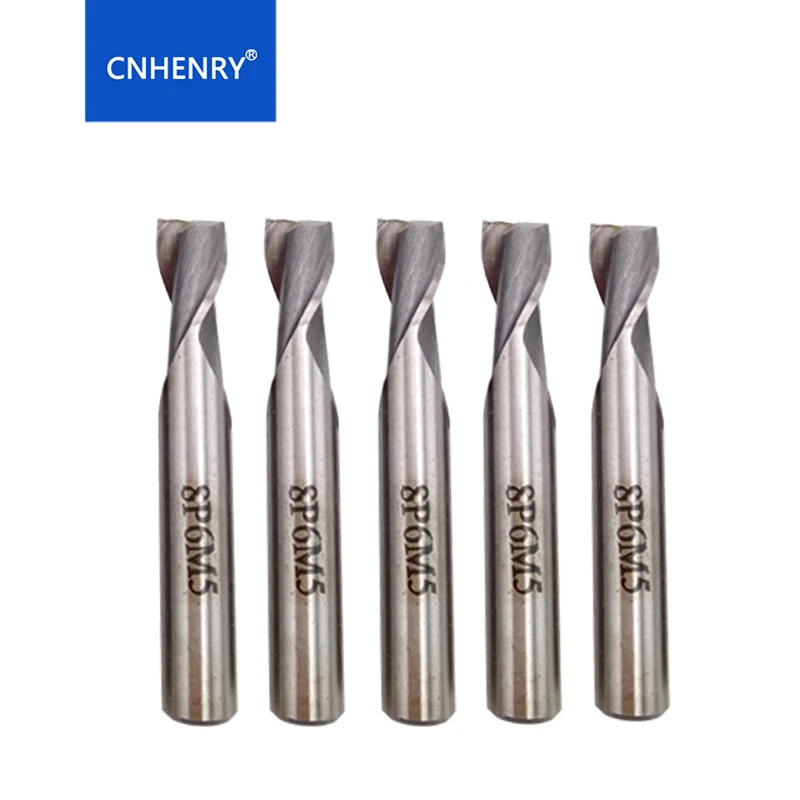 Набор концевых фрез с 2 канавками и прямым хвостовиком фрезы из быстрорежущей