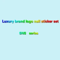 10pcs luxury brand logo nail sticker luxury brand logo nail sticker adhesive adhesive diy aluminum foil manicure nail sticker