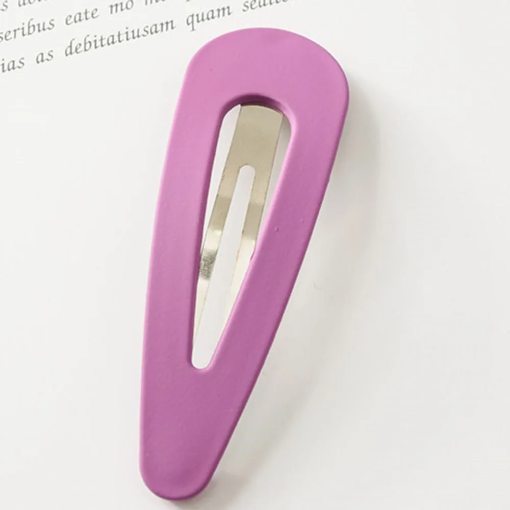 Purple 1 шт. Модные женские заколки для волос BB заколки для волос металлические заколки для волос держатель инструменты для укладки аксессуары для повседневной жизни - Цвет: Purple