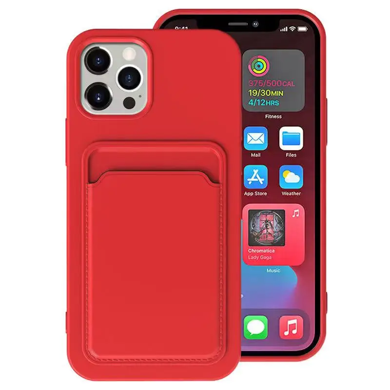 

Card Holder Phone Case for iPhone 13 12 Pro Max Mini SE 2020 11 XS XR 6 7 8 Plus TPU Wallet Soft Back Cover Shockproof Coque NEW