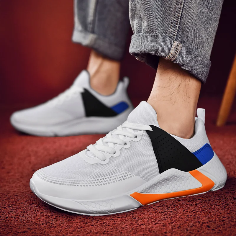 

OBLYSTEP 2020 New Men's Large Size Sports Shoes Lightweight Breathable Running Shoes Soft Sole Comfortable Sports Men's Shoes