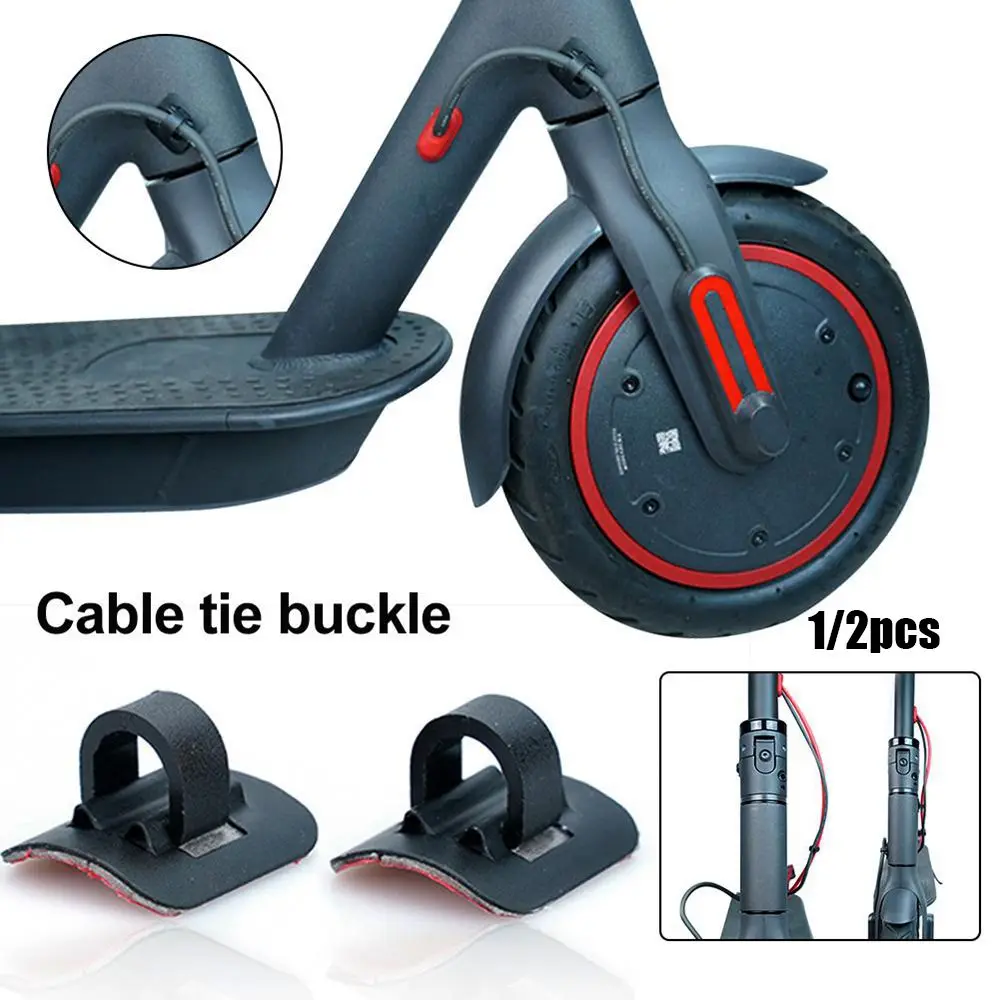 1/2pcs Pro Scooter Alloy Cable Tie Buckle Organizer For Xiaomi Mijia M365 Electric Skateboard Buckles Accessories - купить по