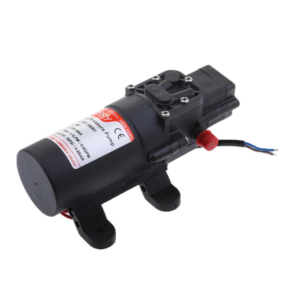 

High Pressure 70PSI 0.8GPM Water Pump Electric Self Priming Diaphragm Pump